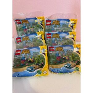 Lot of 6 LEGO Animal Crossing 30703 Julian's Beach Painting Polybag New